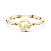 Minimalist Geometric Rhombus Ring