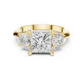 Princess Cut Triple Stone Ring