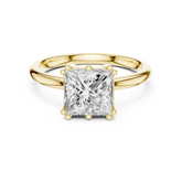 Solitaire Princess Diamond Unique Multi-Prong Ring