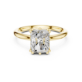 Solitaire Radiant Diamond Unique Multi-Prong Ring