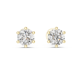 6-Prong Round Cut Martini Set Stud Earring
