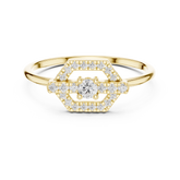 Round Brilliant Diamond Minimalist Promise Ring