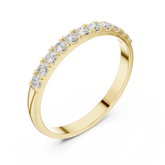Half Eternity Round Brilliant Diamond Wedding Band