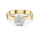 Classic 8 Prong Solitaire Diamond Engagement Ring