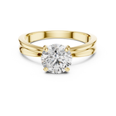 Round Brilliant Cut Solitaire Diamond Promise Ring