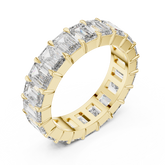 Emerald Cut Diamond Full Eternity Wedding Band