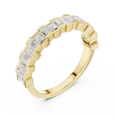 Half Eternity Baguette Diamond Wedding Band