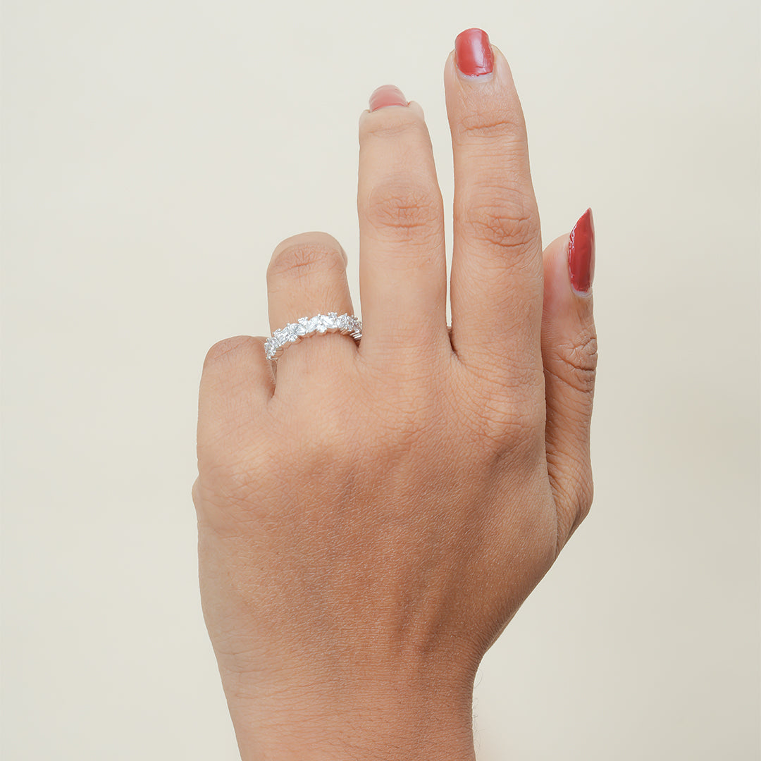 Marquise And Round Diamond Ring