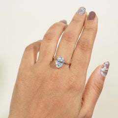 Oval Cut One Diamond Ring