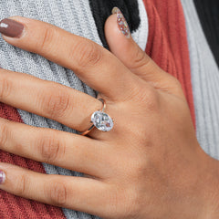 Oval Cut One Diamond Ring