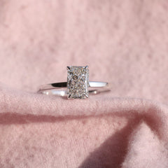 Radiant Cut Solitaire Ring