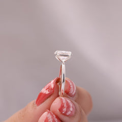 Elongated Cushion Cut Diamond Ring