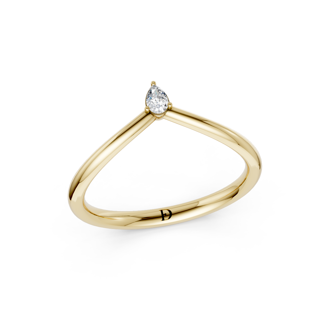 V Shape Pear Curved Stacking Band