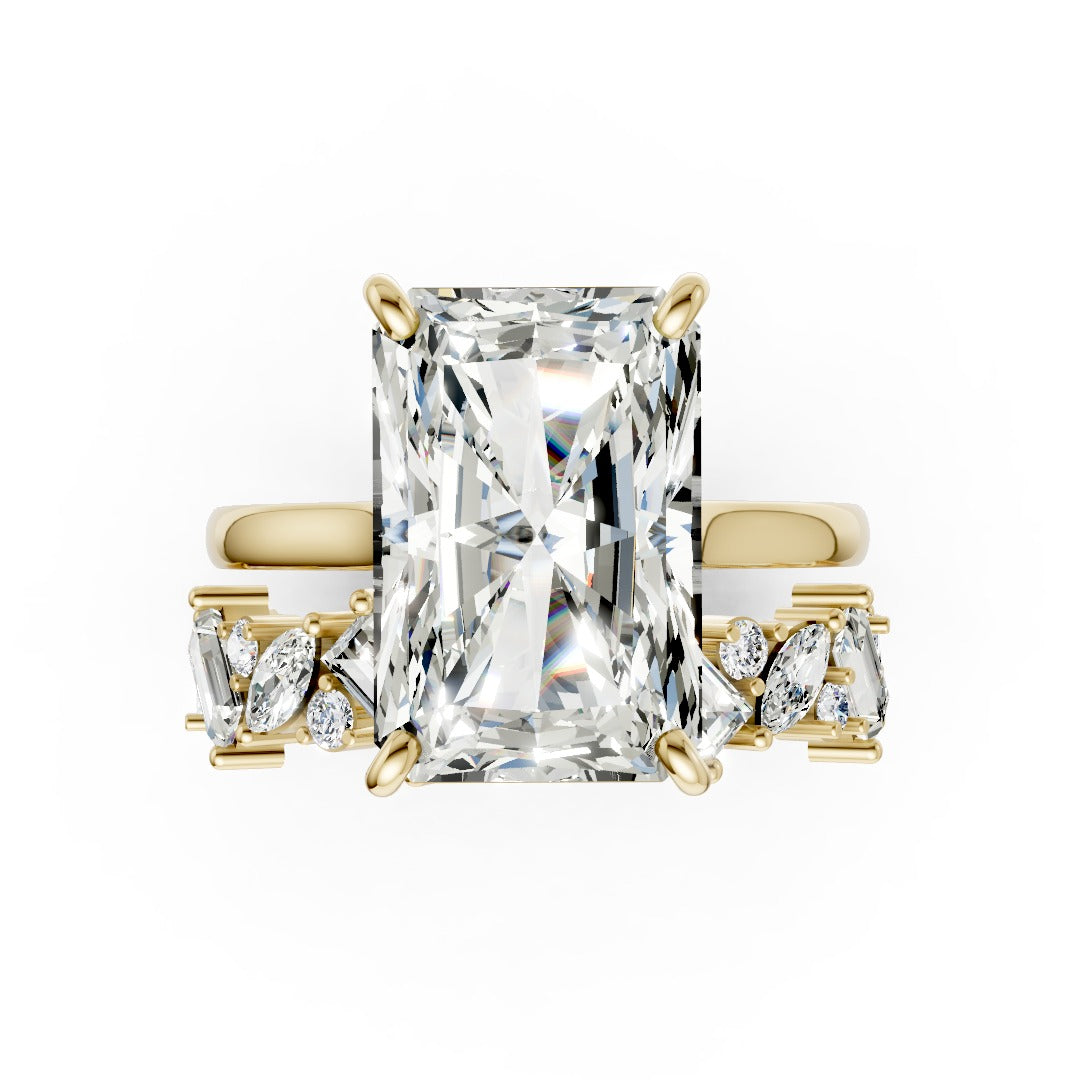 Radiant Two Ring Set & Mixed-Shape Eternity Band