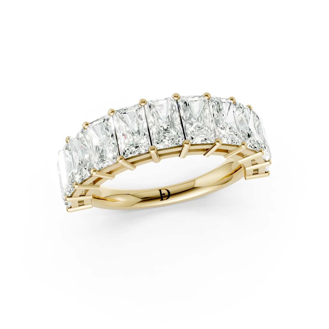 Radiant Diamond Half Eternity Band
