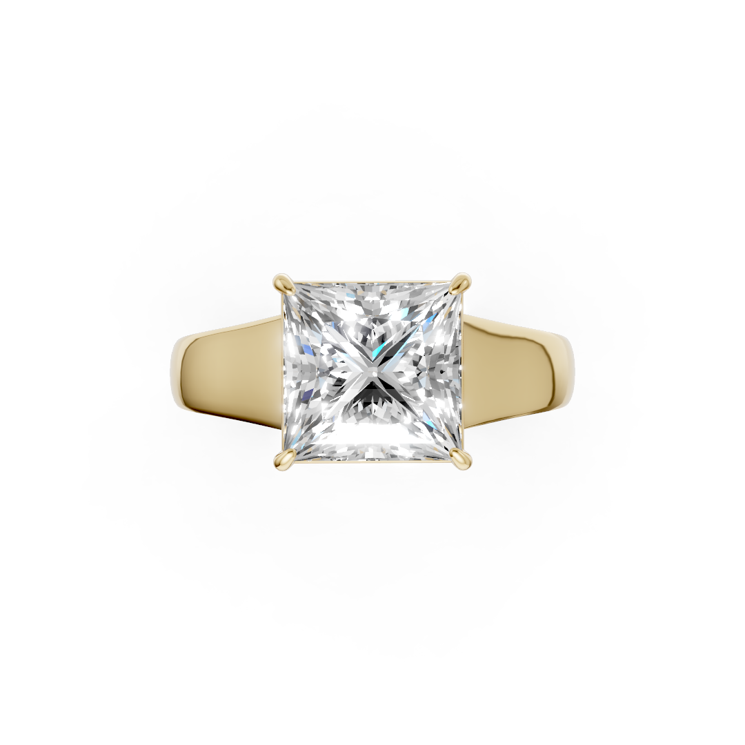 Princess Diamond Tapered Band Ring