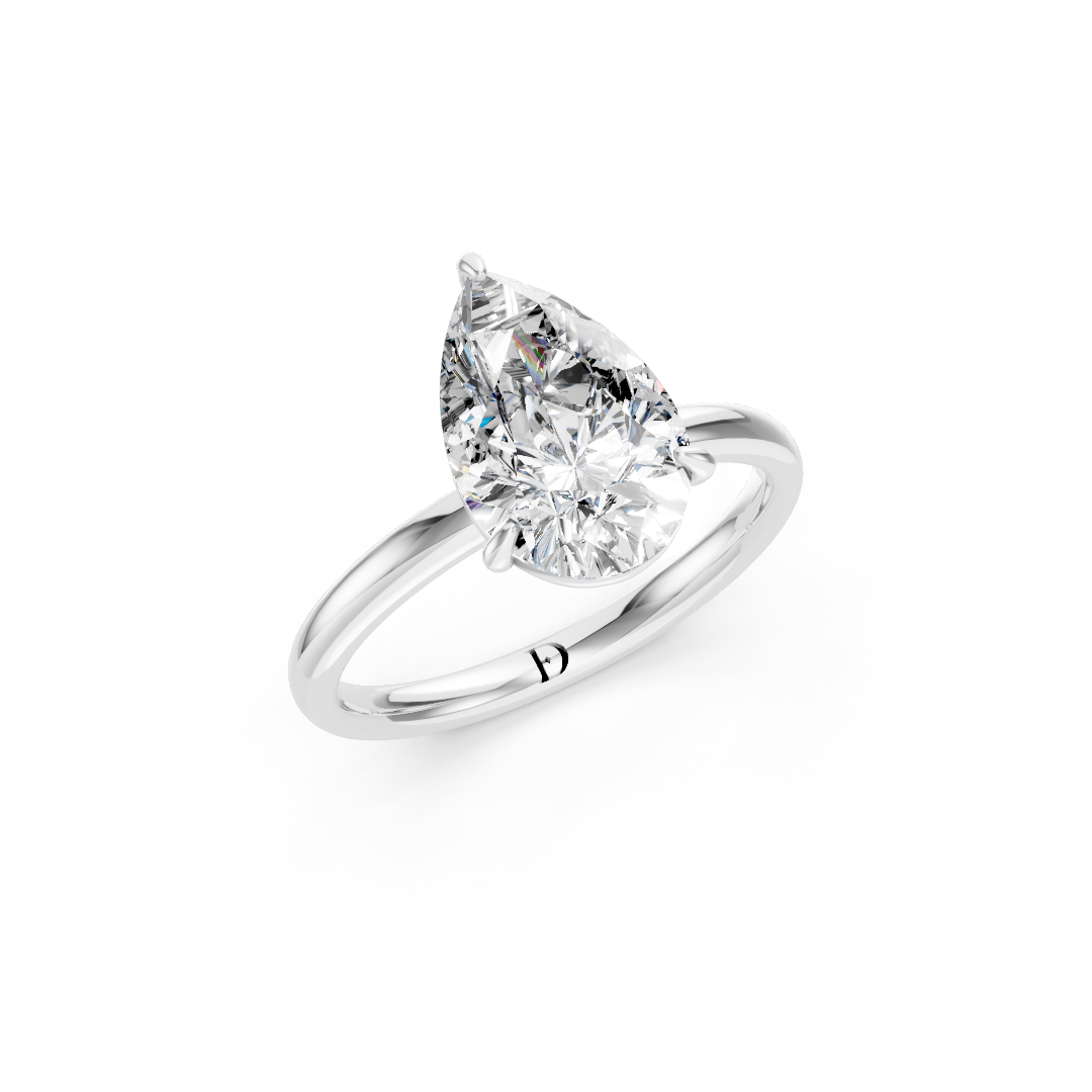 Pear Solitaire Engagement Ring