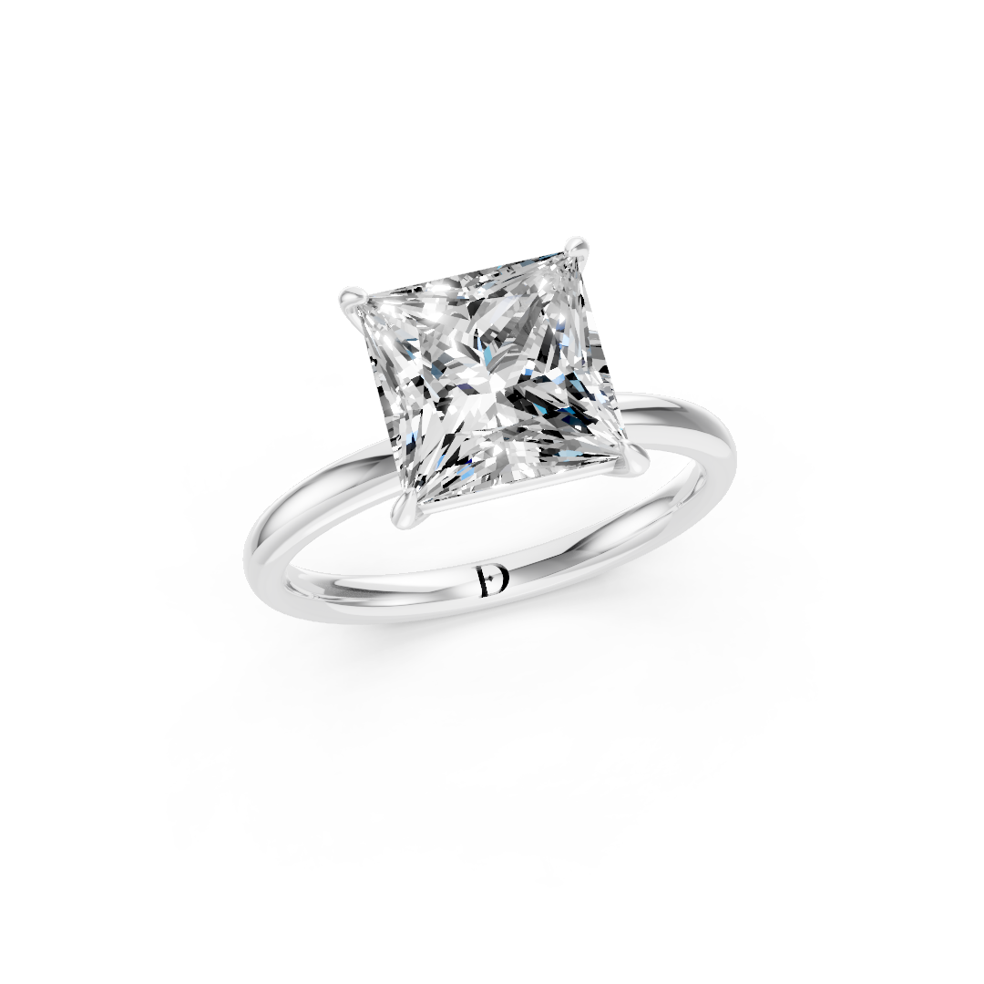 Princess Solitaire Engagement Ring