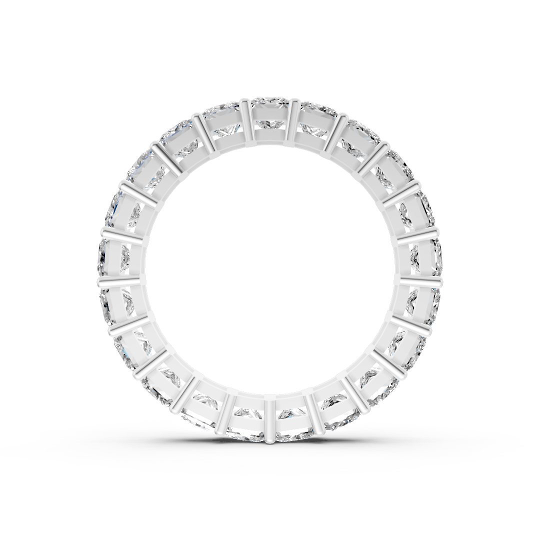 Princess Diamond Shared Prong Eternity Band