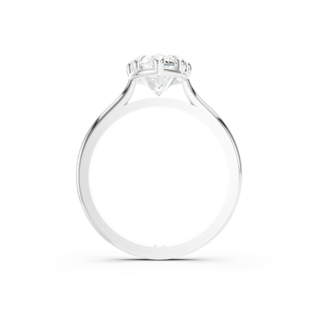 8-Prong Marquise Cut Diamond Solitaire Ring