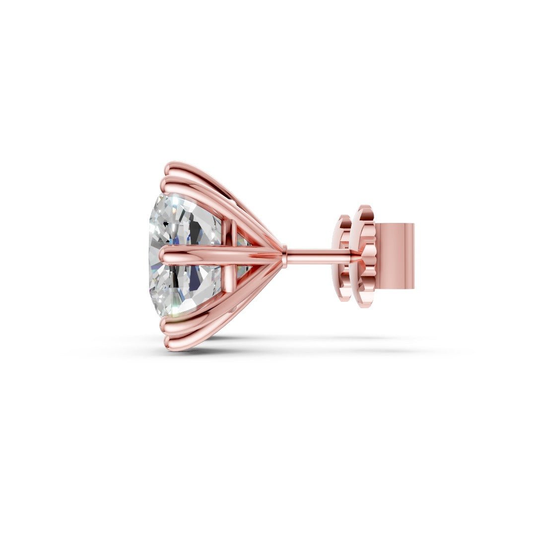 Cushion Brilliant Cut Diamond Stud Earrings