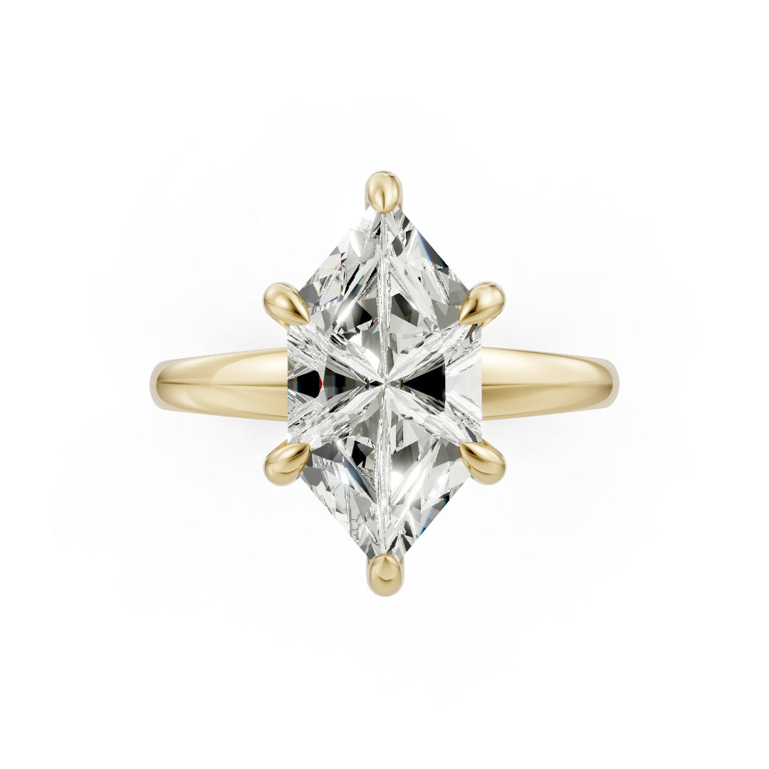 Dutch Marquise Cut Diamond Vine Solitaire Ring
