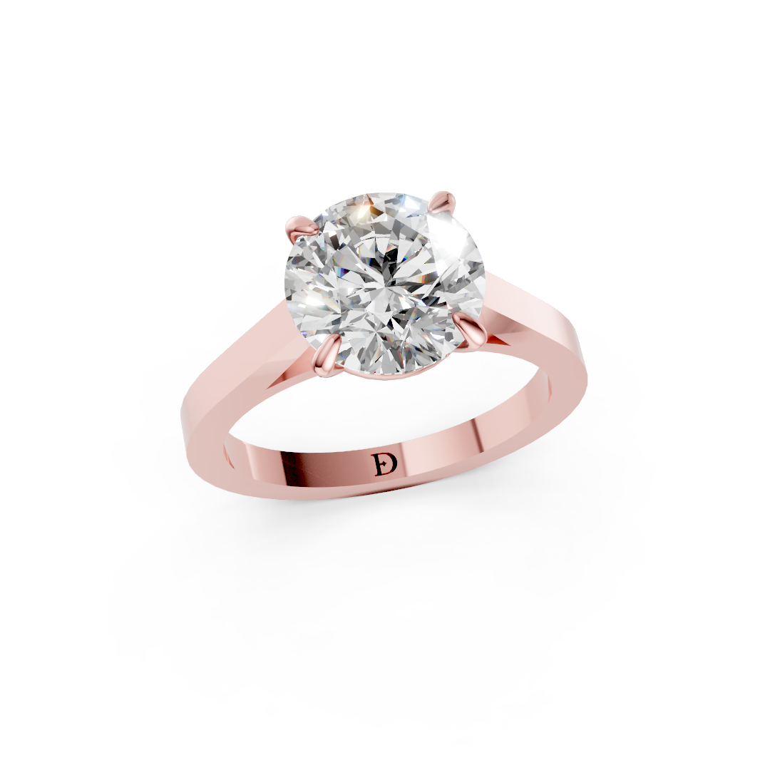 Round Diamond 4-Prong Ring