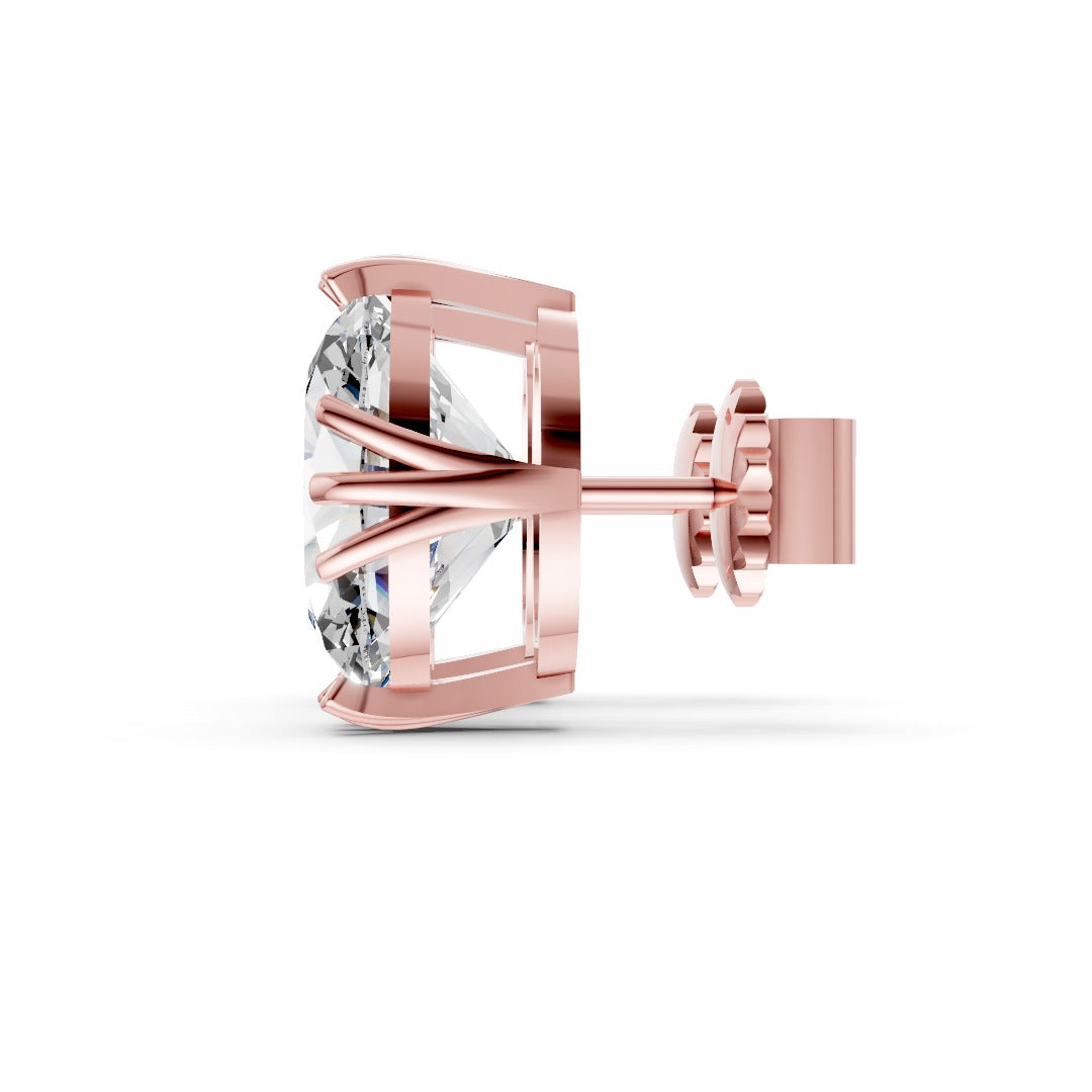 Oval Brilliant Lab Grown Diamond Stud Earrings