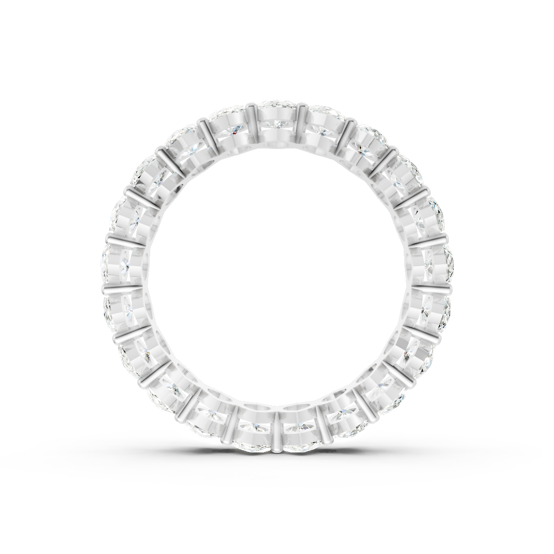 Marquise Diamond Shared Prong Eternity Band