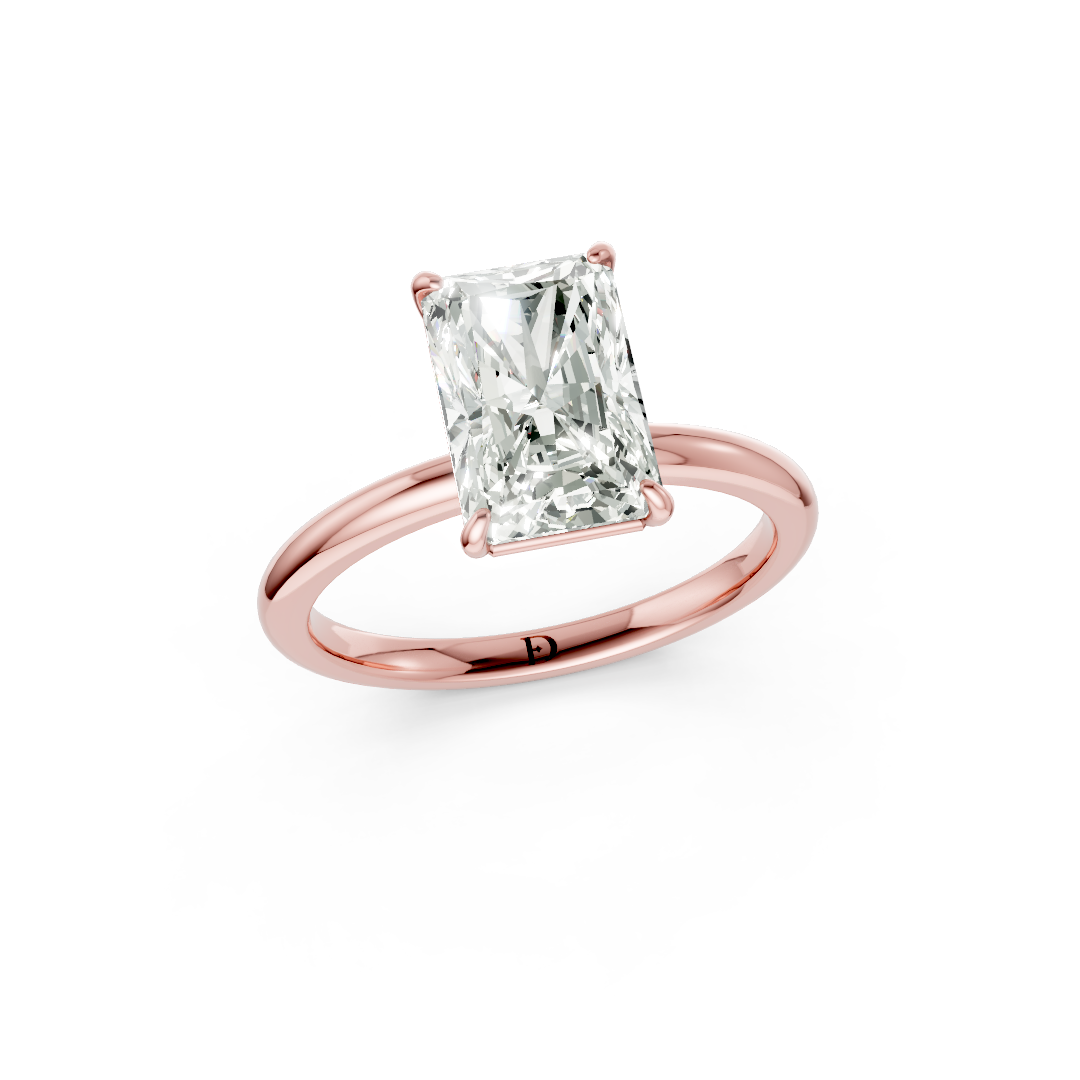 Radiant Diamond Solitaire Ring
