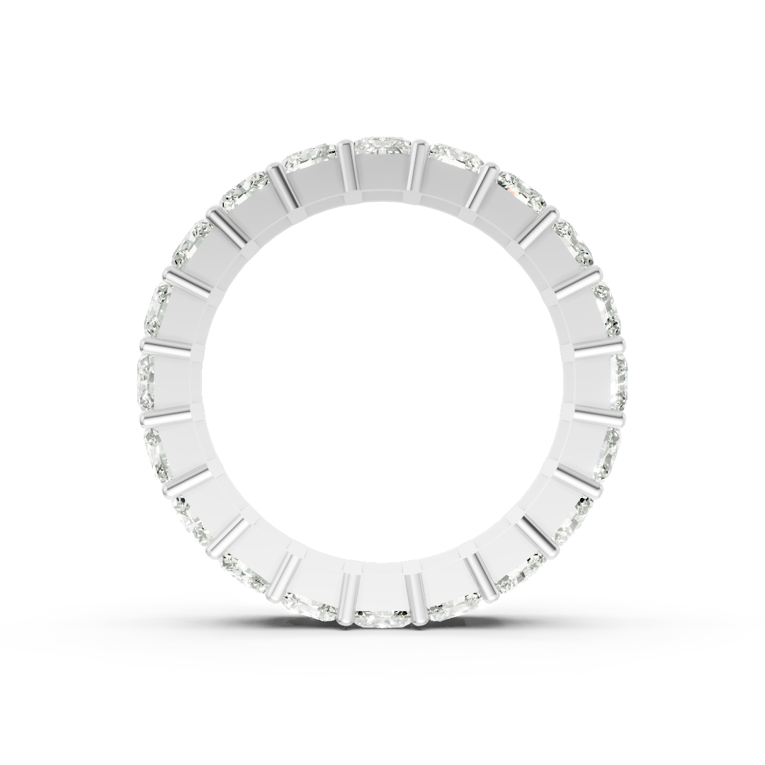 Radiant Cut Diamond Eternity Band