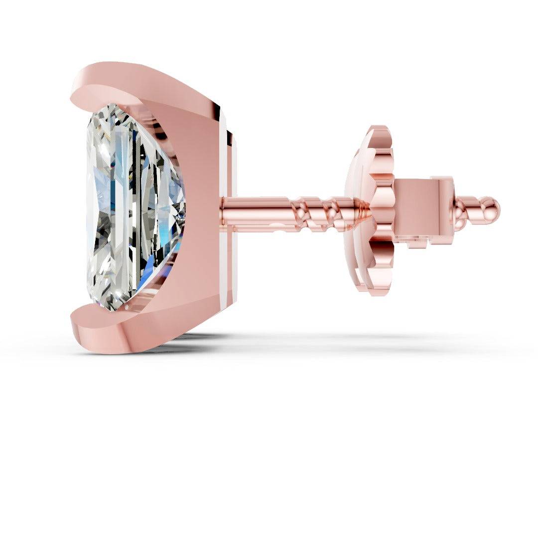 Radiant Cut Diamond Stud Earrings