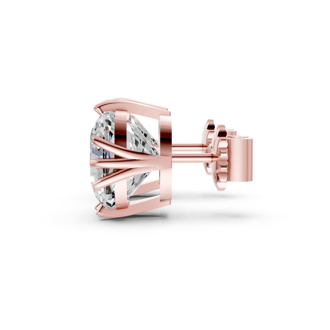 Cushion Brilliant Lab Grown Diamond Stud Earrings