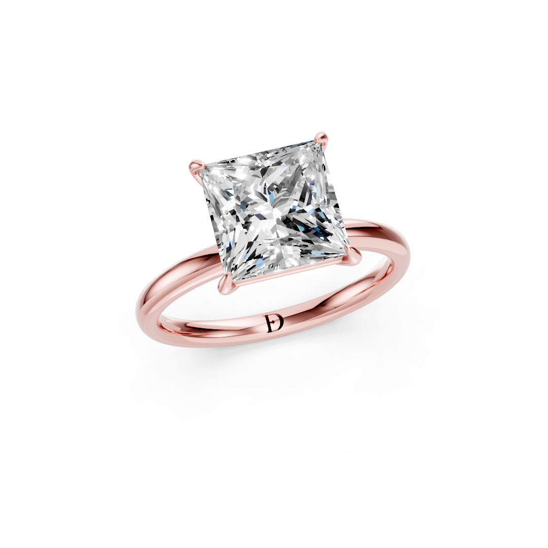 Princess Solitaire Engagement Ring