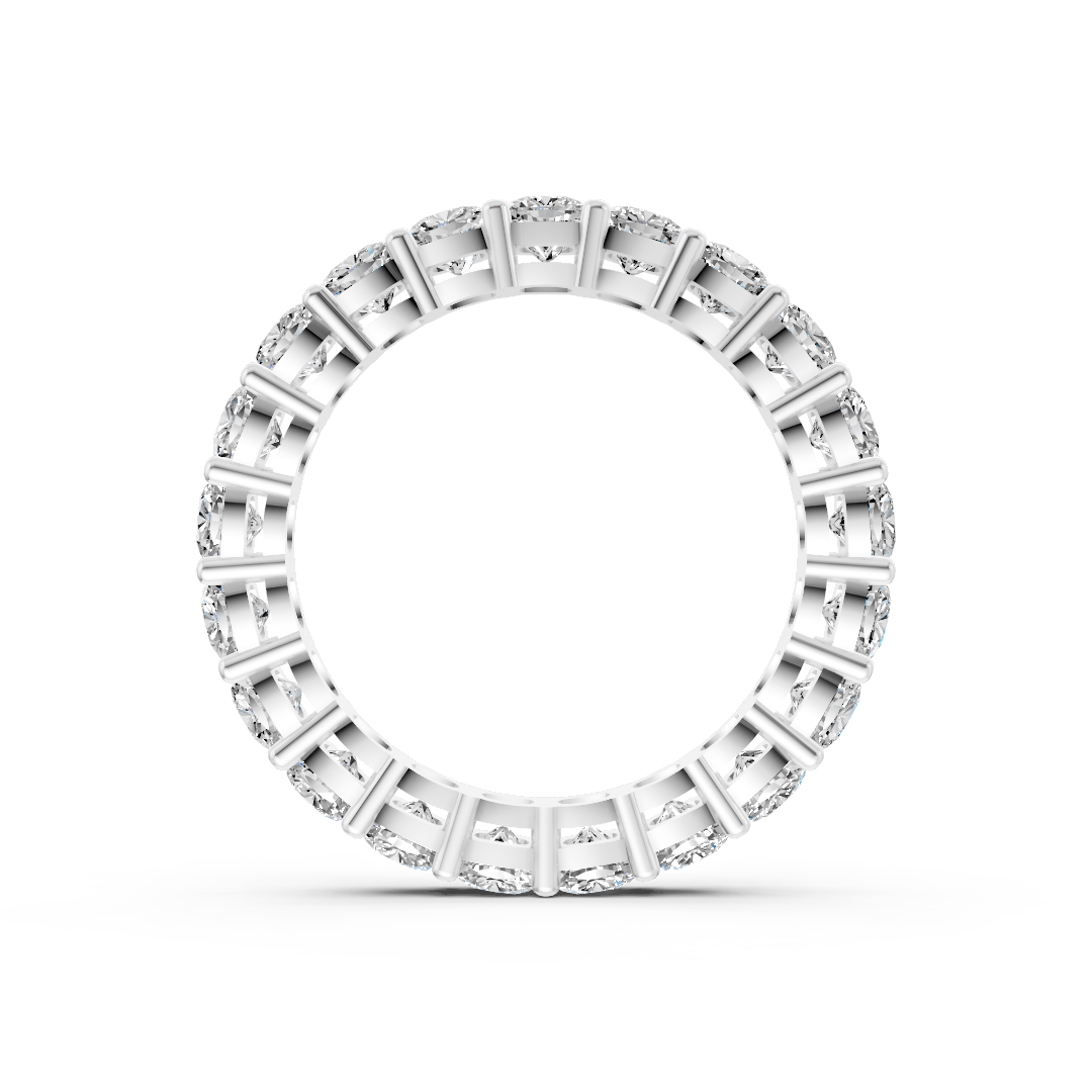 Cushion Diamond Shared Prong Eternity Band