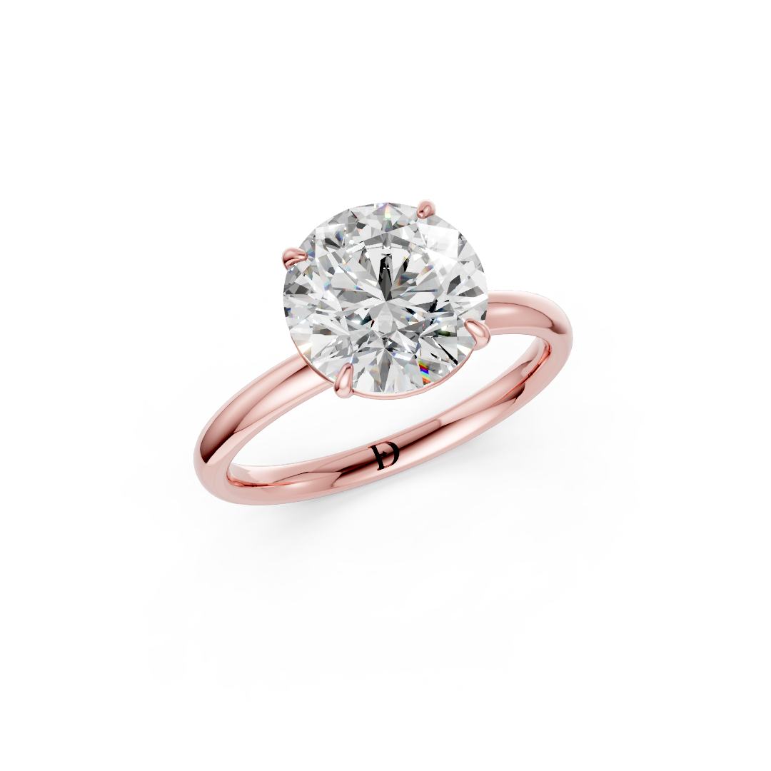 Round Solitaire Engagement Ring