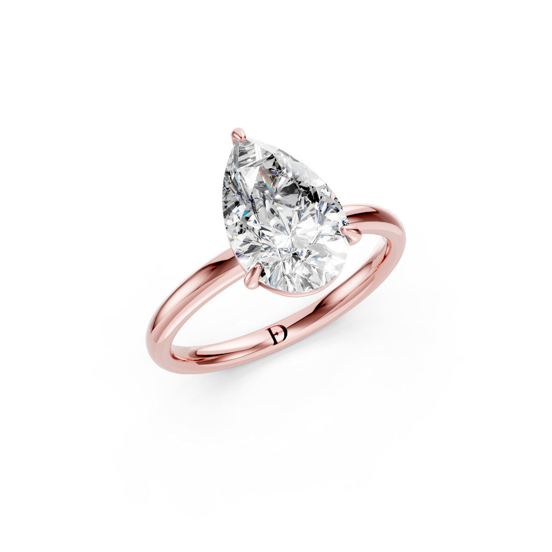 Pear Solitaire Engagement Ring