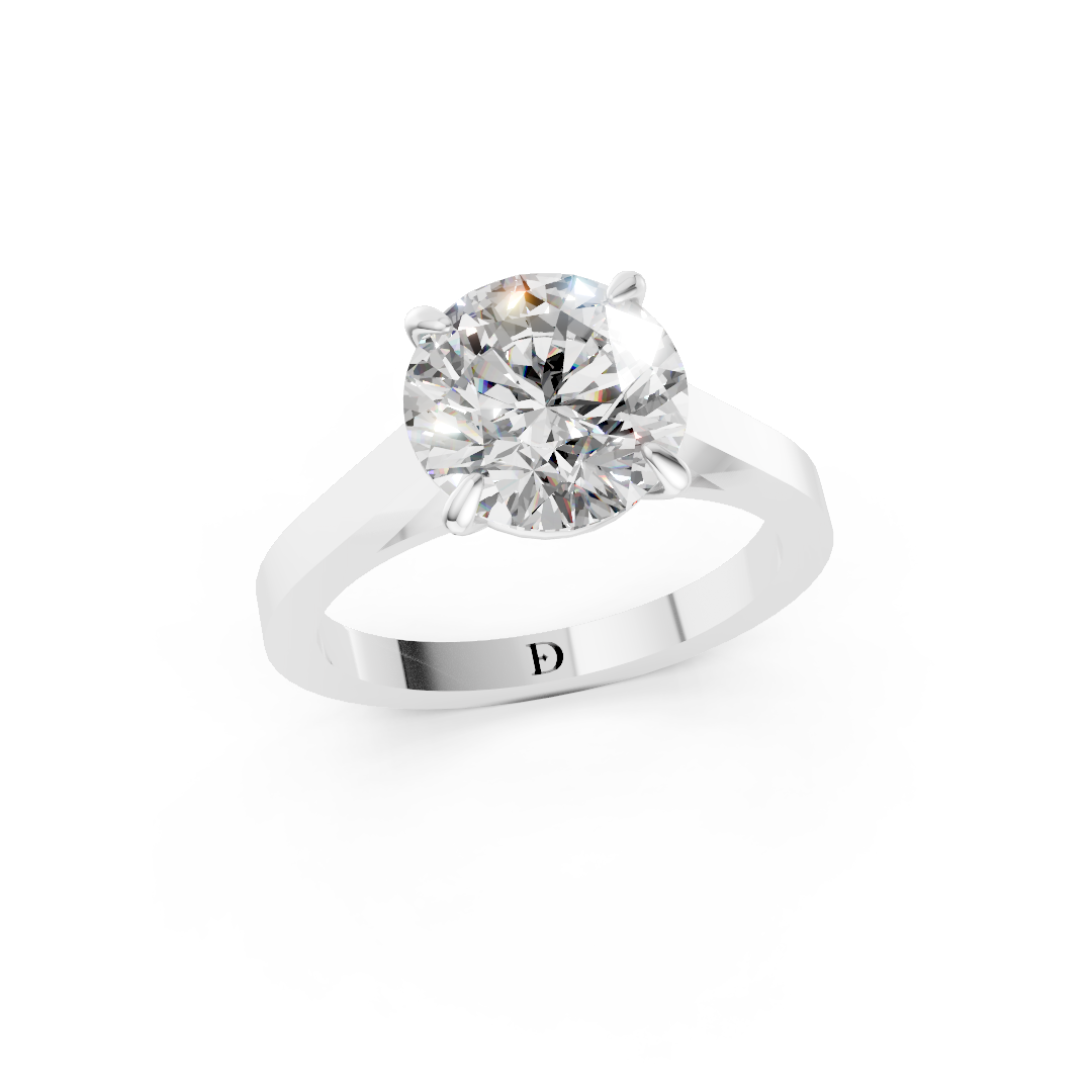 Round Diamond 4-Prong Ring