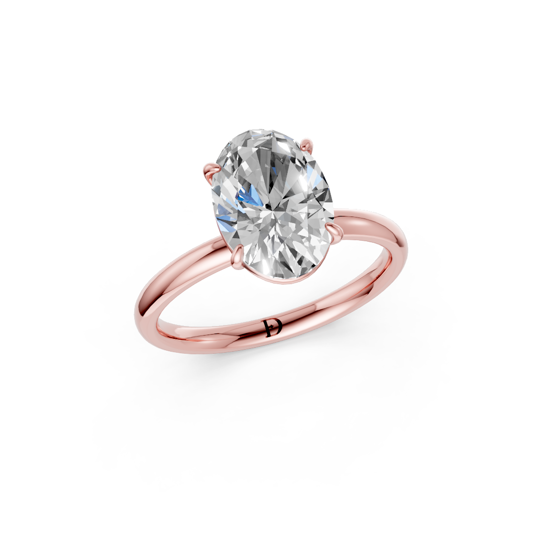 Oval Solitaire Engagement Ring