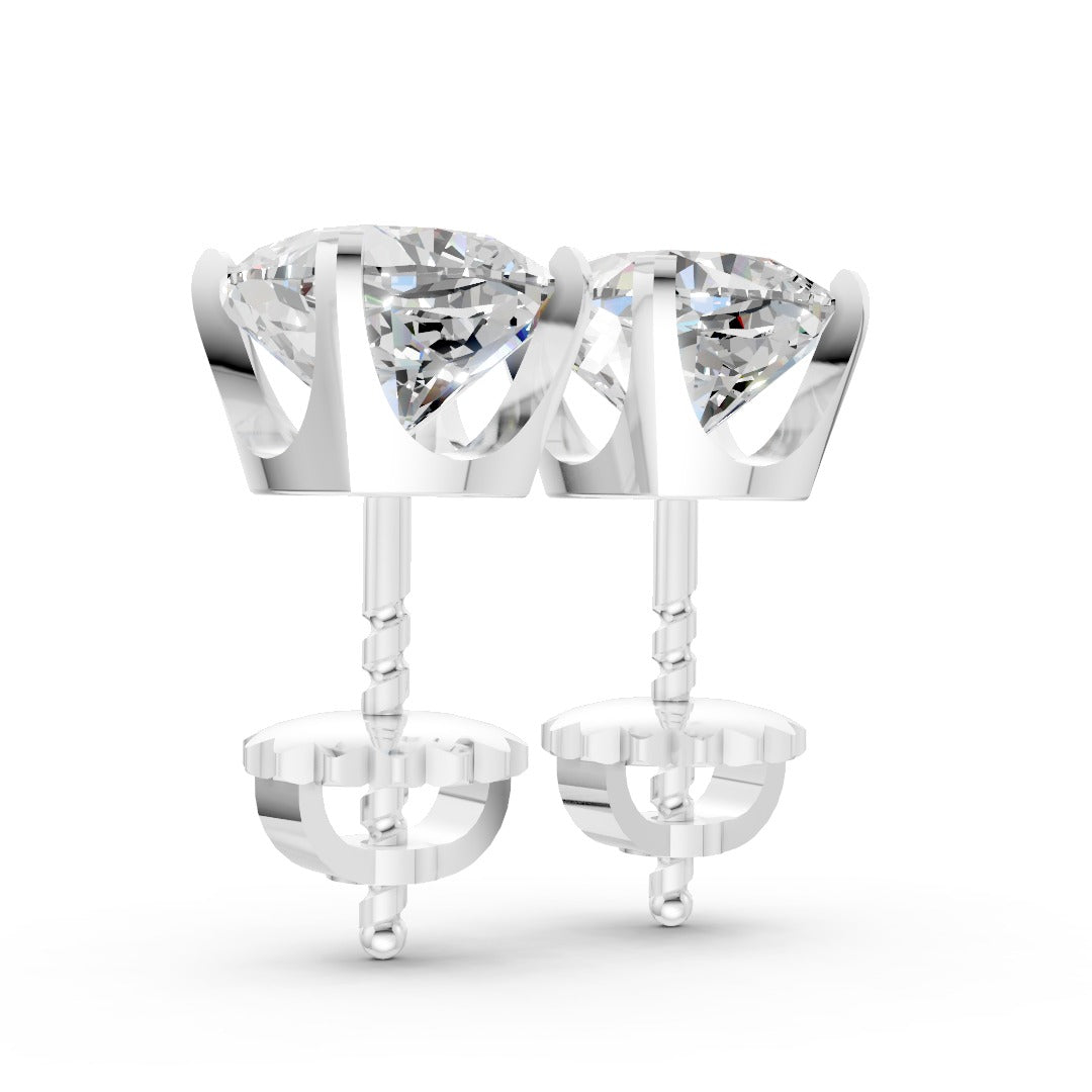 Cushion Cut Diamond Stud Earrings
