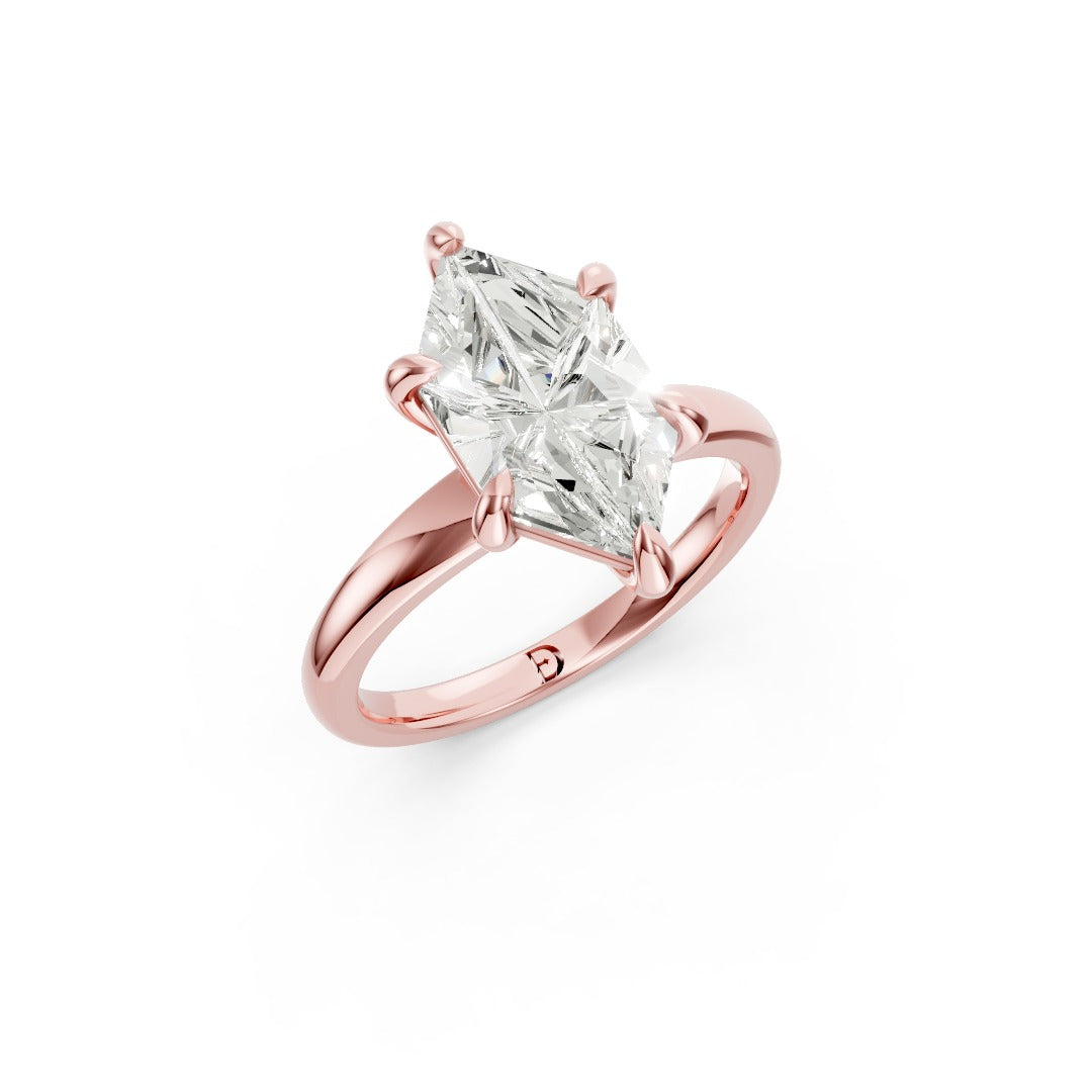 Dutch Marquise Cut Diamond Vine Solitaire Ring