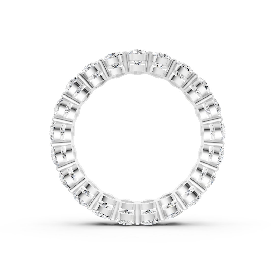 Pear Diamond Shared Prong Eternity Band