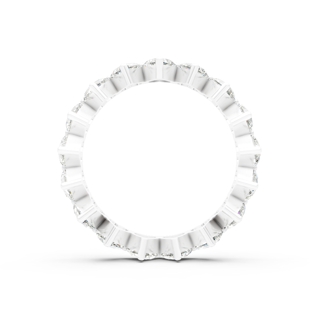 Heart Cut Diamond Eternity Band
