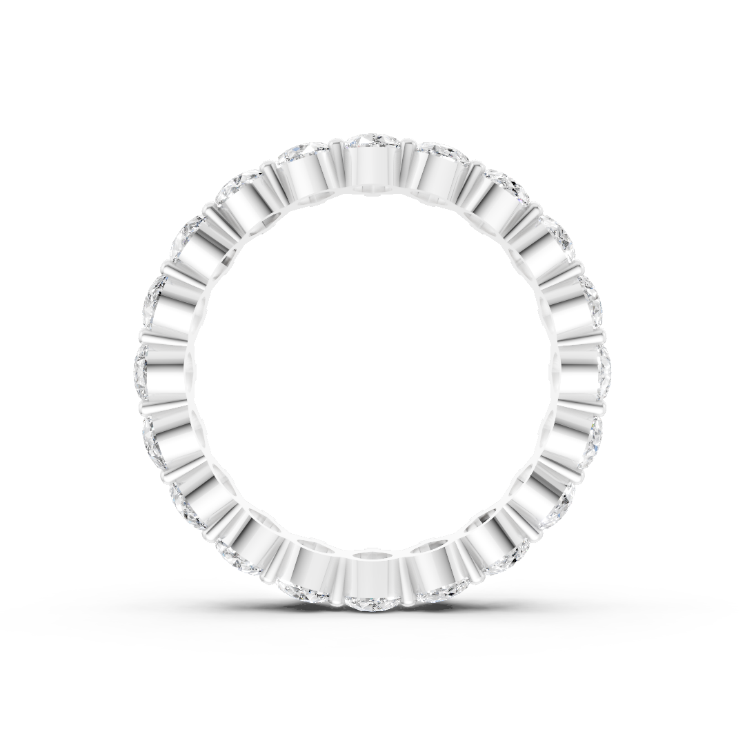 Pear Cut Diamond Eternity Band