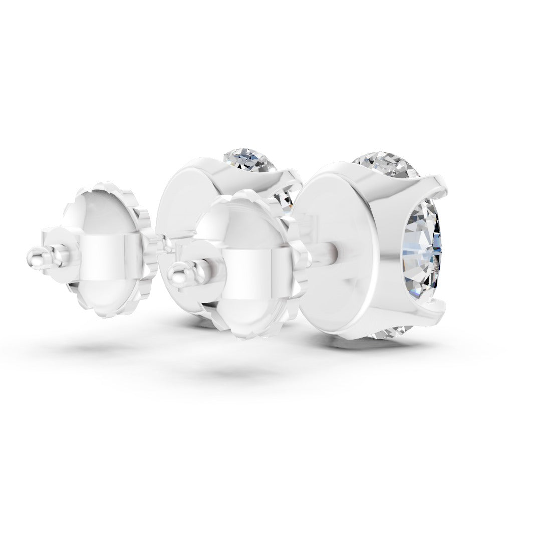 Oval Cut Diamond Stud Earrings