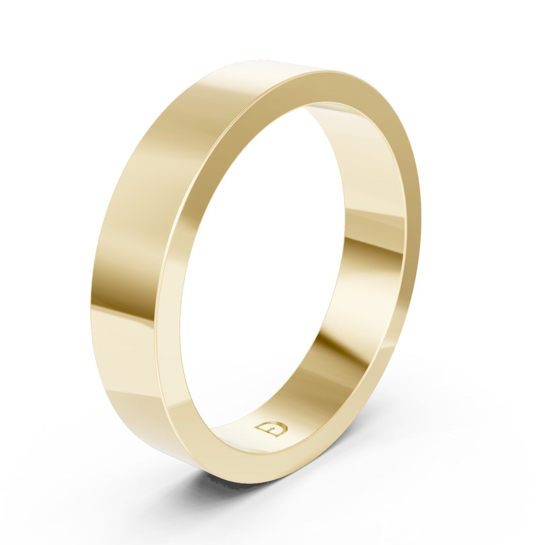 Unisex Classic Flat Stackable Wedding Band
