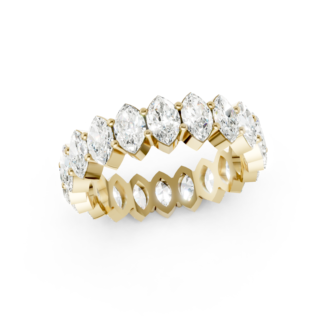 Marquise Cut Diamond Eternity Band