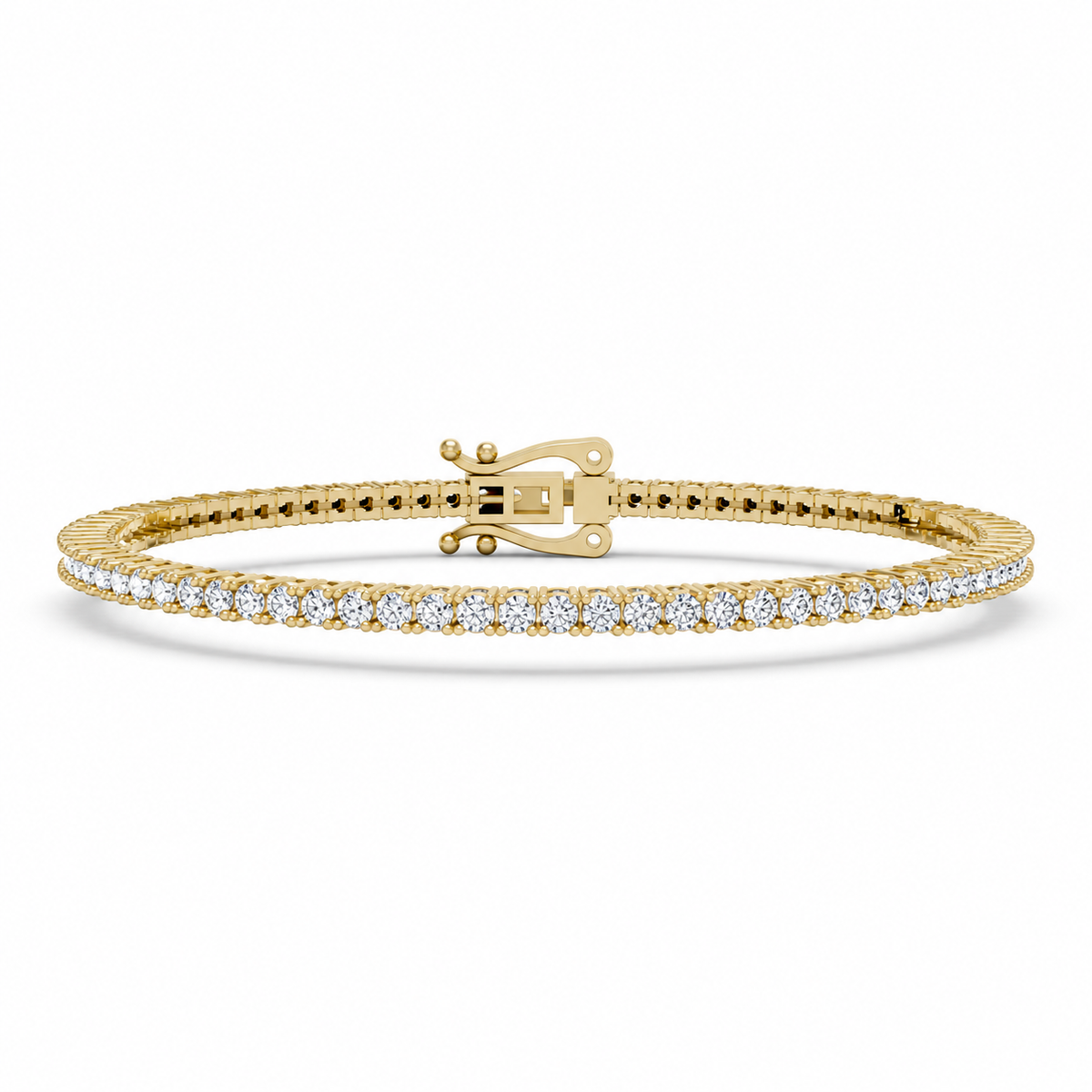Round Brilliant Tennis Lab Grown Diamonds Bracelet