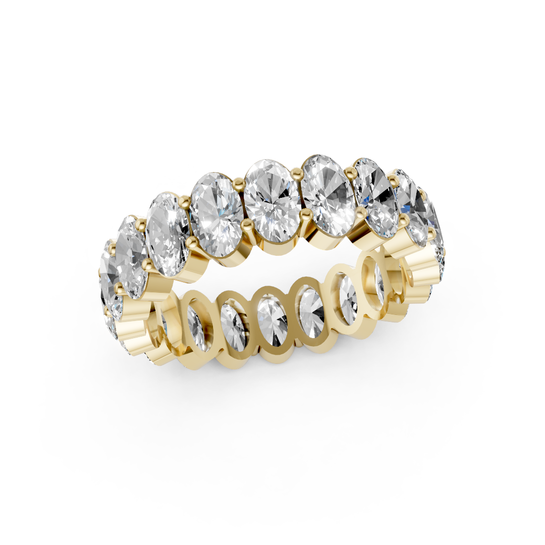 Oval Cut Diamond Eternity Band