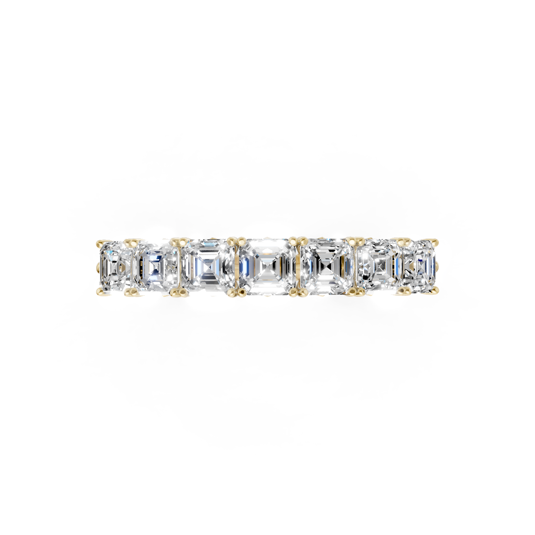 Asscher Cut 7 Stone Lotus Band
